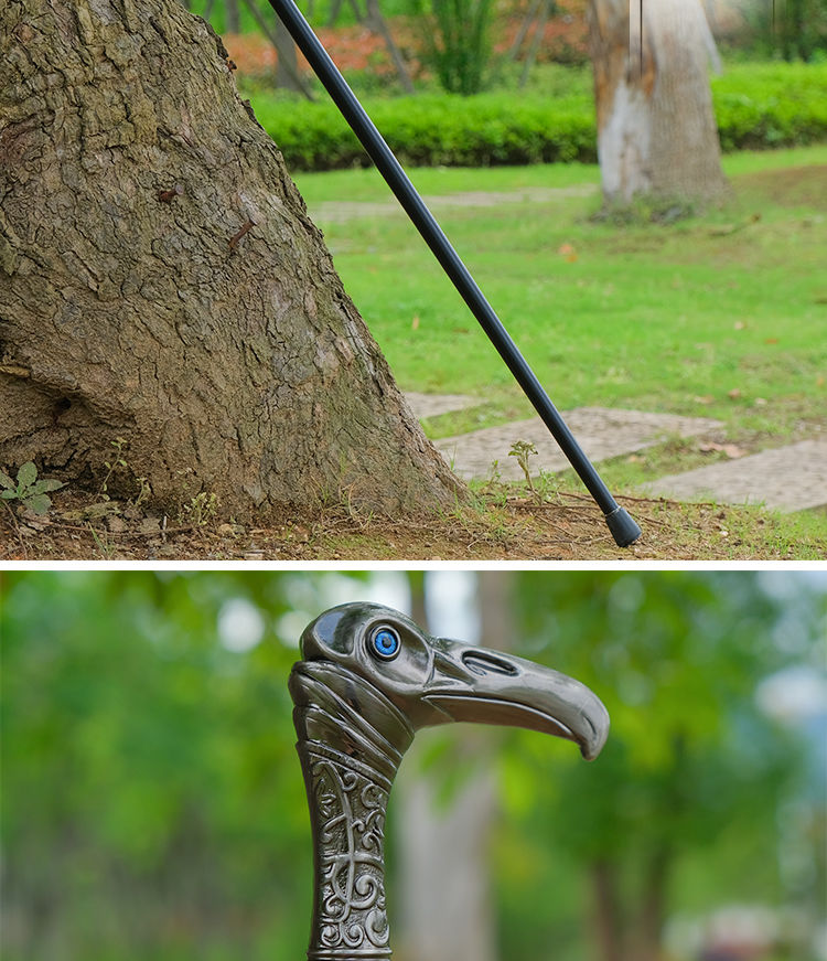 龙泉百兵堂不锈钢手杖剑拐杖剑户外登山杖防滑老人手杖防身未开刃