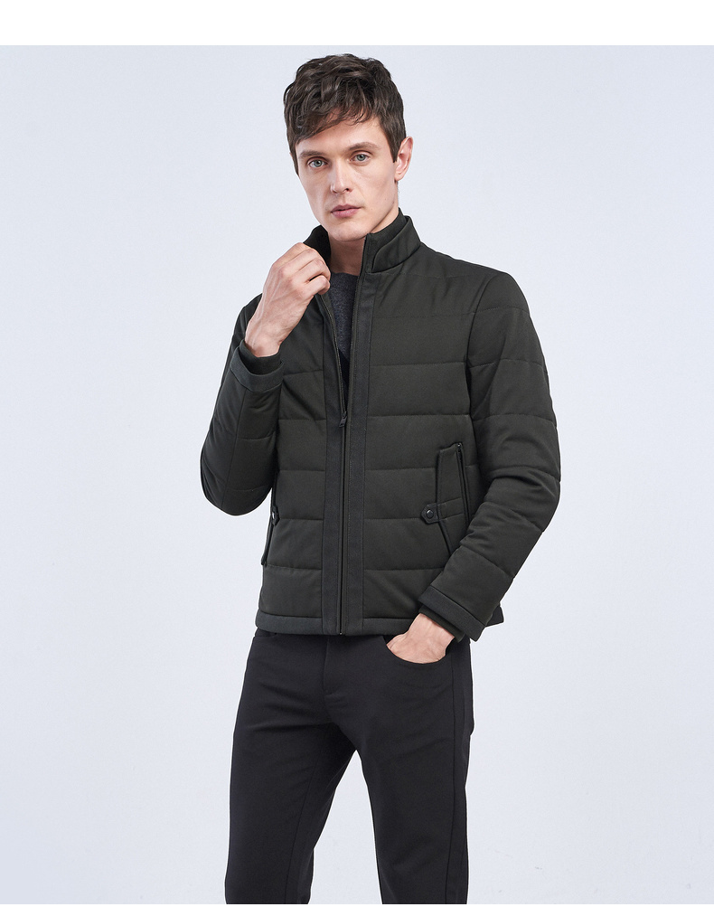 劲霸k-boxing男装男士立领羽绒服2019秋冬季新品商务休闲鹅绒外套男厚