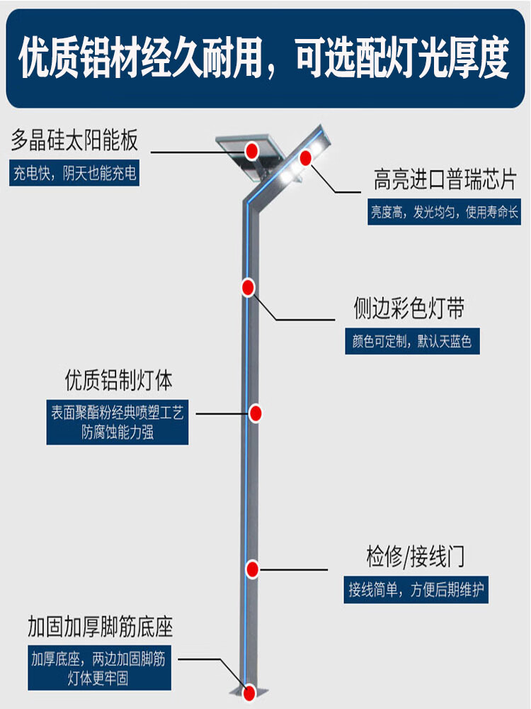 5，戶外庭院燈3米3.5室外別墅小區照明燈花園景觀燈led路燈7字高杆燈 7字燈2.5米+40W+市電款加厚用料 鋁型材