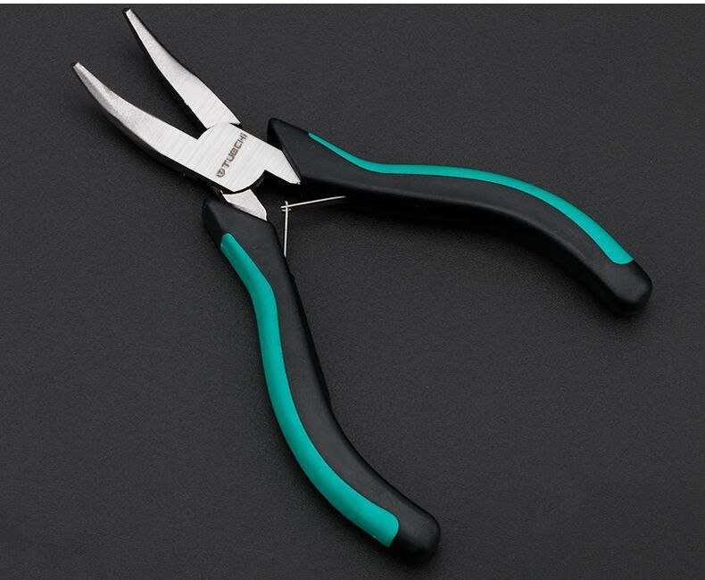 弯嘴钳无齿弯头钳手工diy工具弯咀钳无牙尖头剪线钳子45度歪头钳 6寸