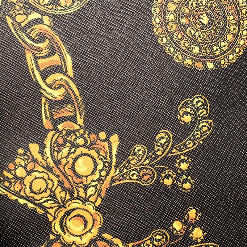 versace jeans couture范思哲男女巴洛克花纹饰皮质休闲运动背包双肩