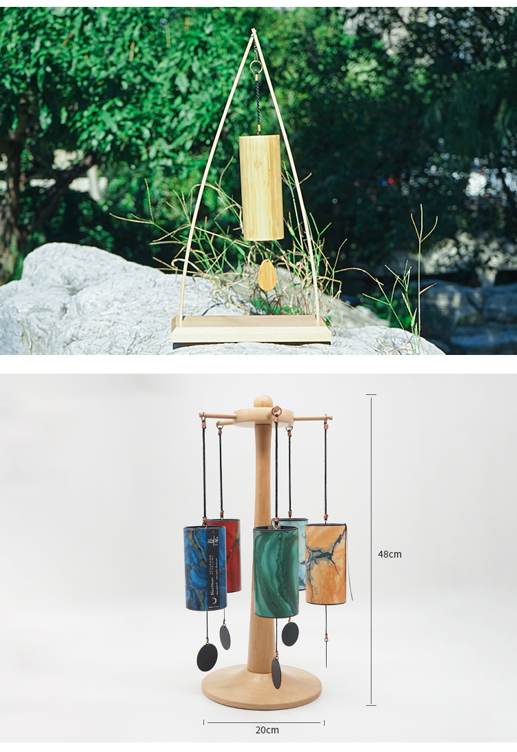 风铃铃铛zaphir唱诵风铃歌诗koshi法国卧室阳台铜铃铛挂件五大元素手