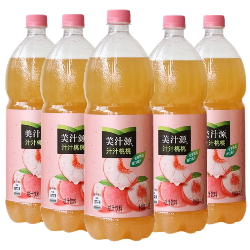 可口可乐 美汁源汁汁桃桃1.