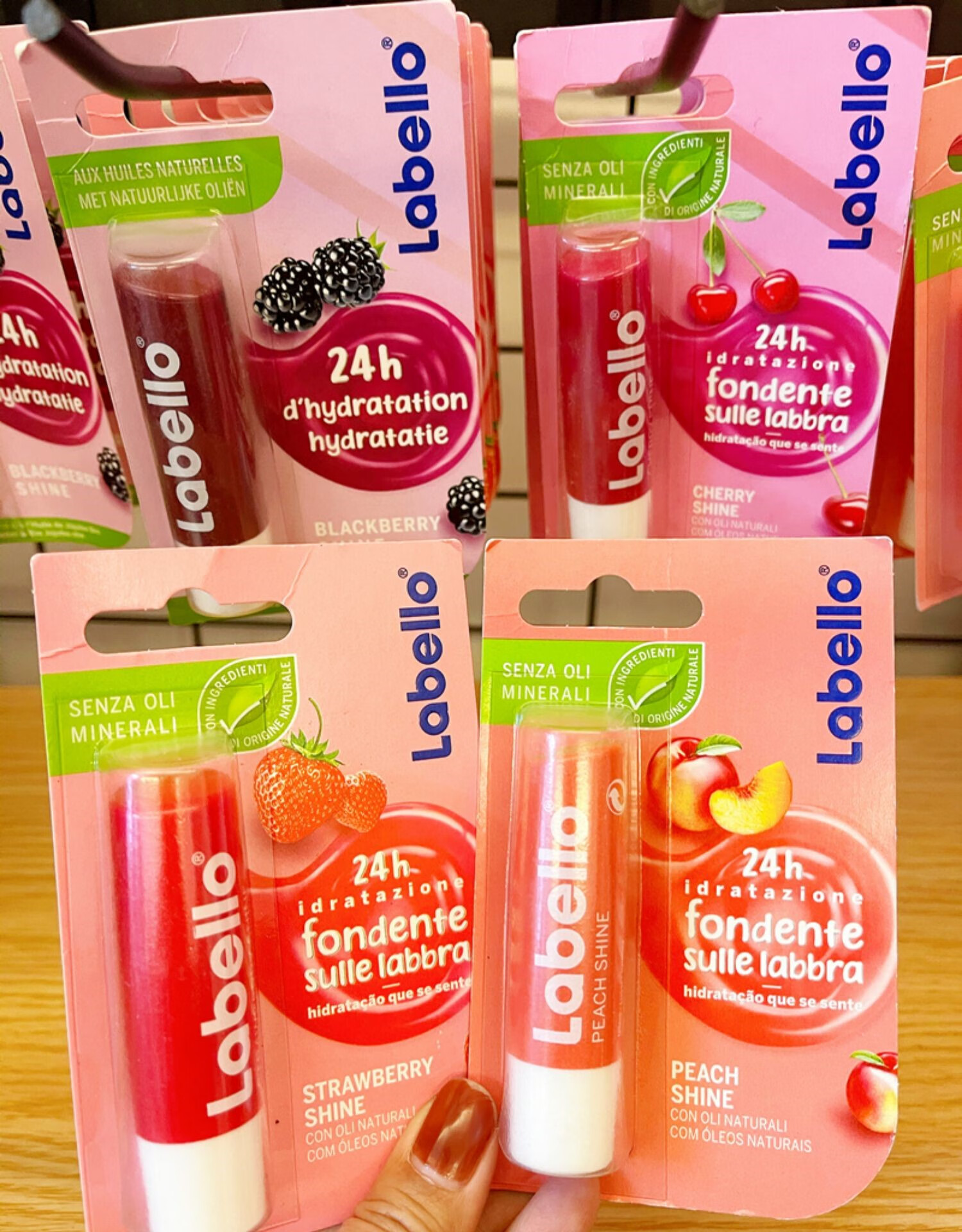 德国原装labello润唇膏淡彩润色24小时长效保湿滋润防干裂黑莓女 天