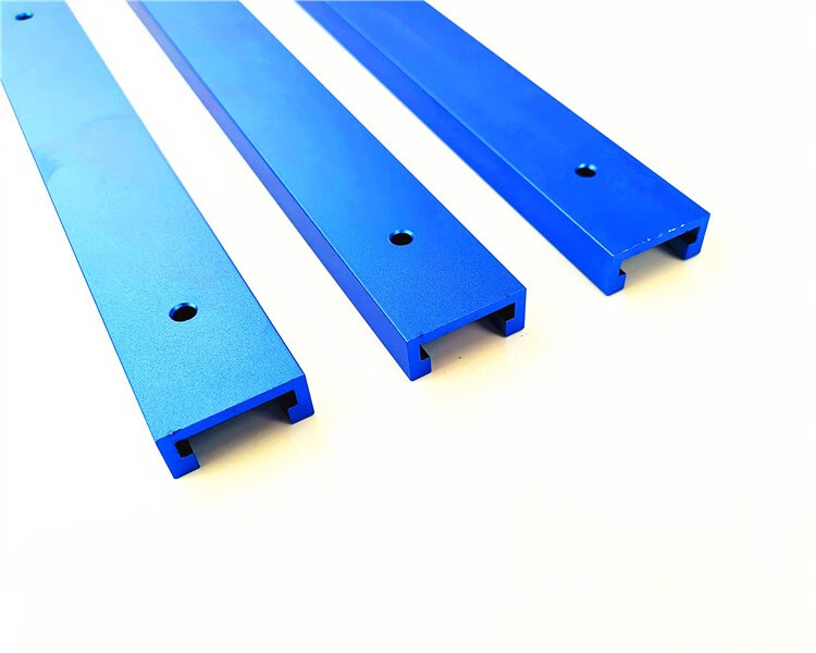 木工 木工30型滑槽 导轨 靠山 滑轨 木工工具 木工工作台 蓝色1200mm