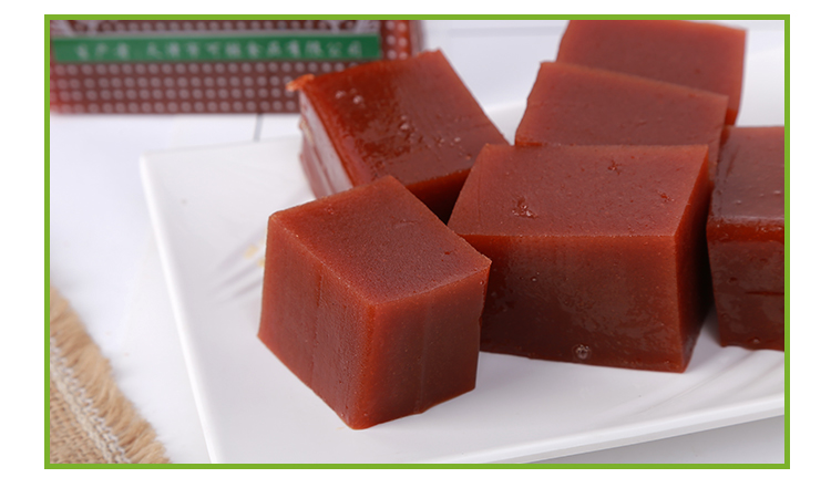 哺食旺可胜山楂糕水晶糕大块糕三袋零食酸甜袋装熬煮做粥山楂块500g糕