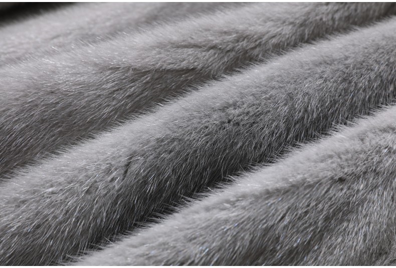 卡尼提中长款进口水貂内胆派克服整貂皮灰貂大衣连帽尼克服冬装皮衣