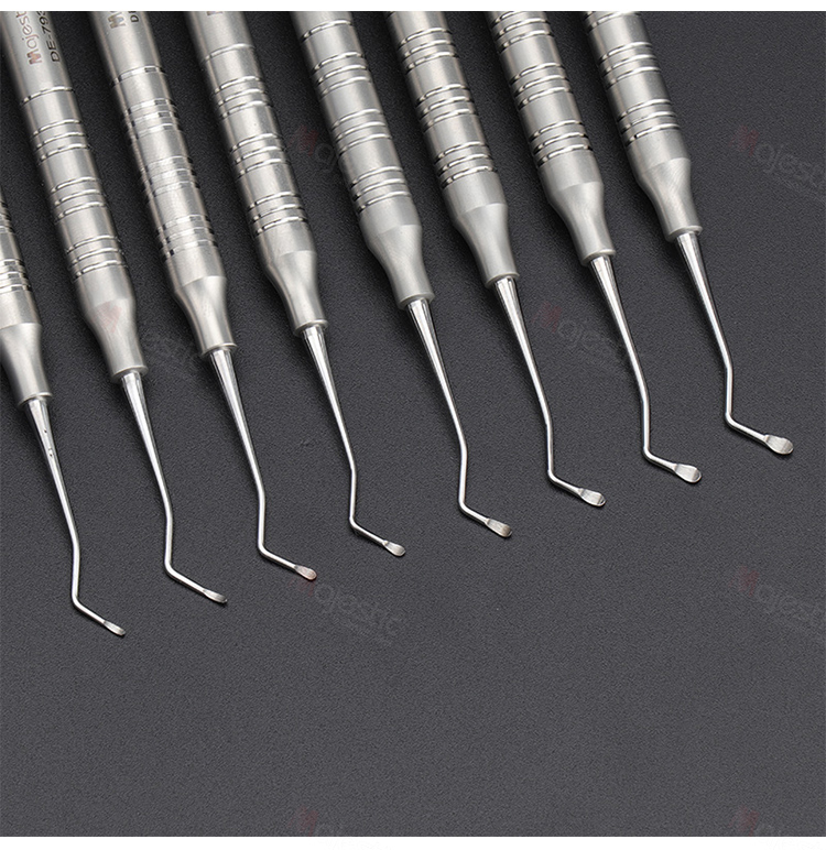 牙科小刮匙剔挖器双头去腐龋齿清洁工具口腔补牙器械材料小号勺子 剔