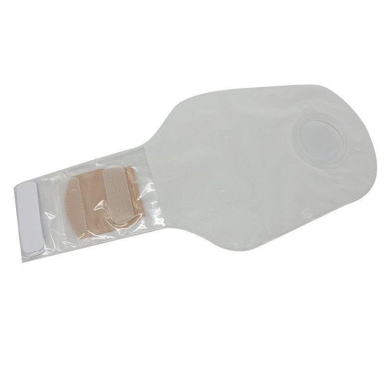 康维的施贵宝透明造口袋413312舒洁两件式兔尾夹开口造口袋大便袋造瘘