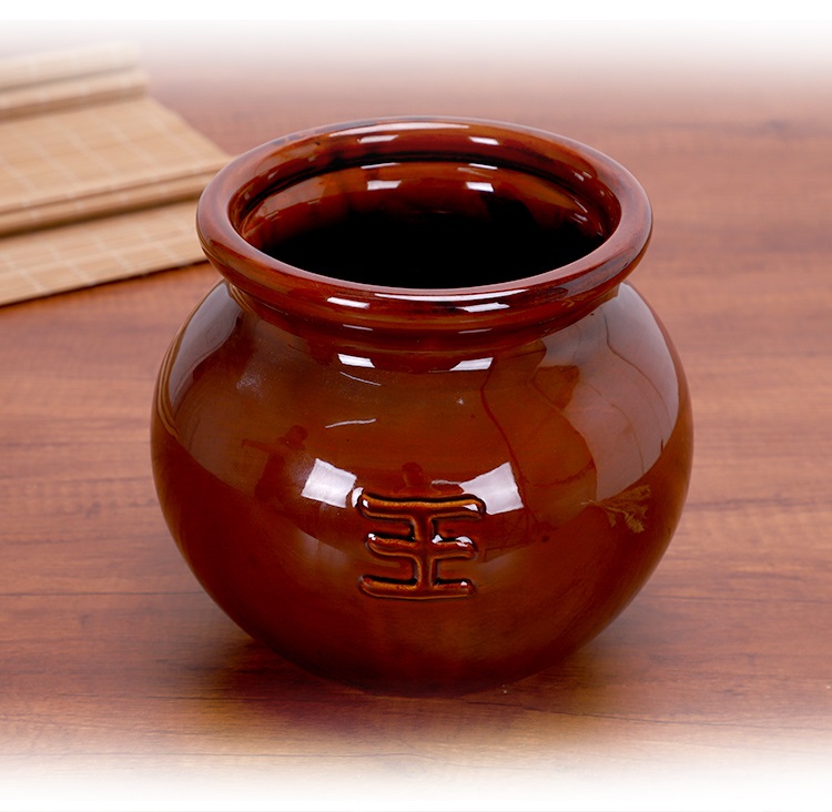 特大号陶瓷拔罐器陶瓷火罐五行能量罐凹底陶瓷拔罐器大号拔罐器罐