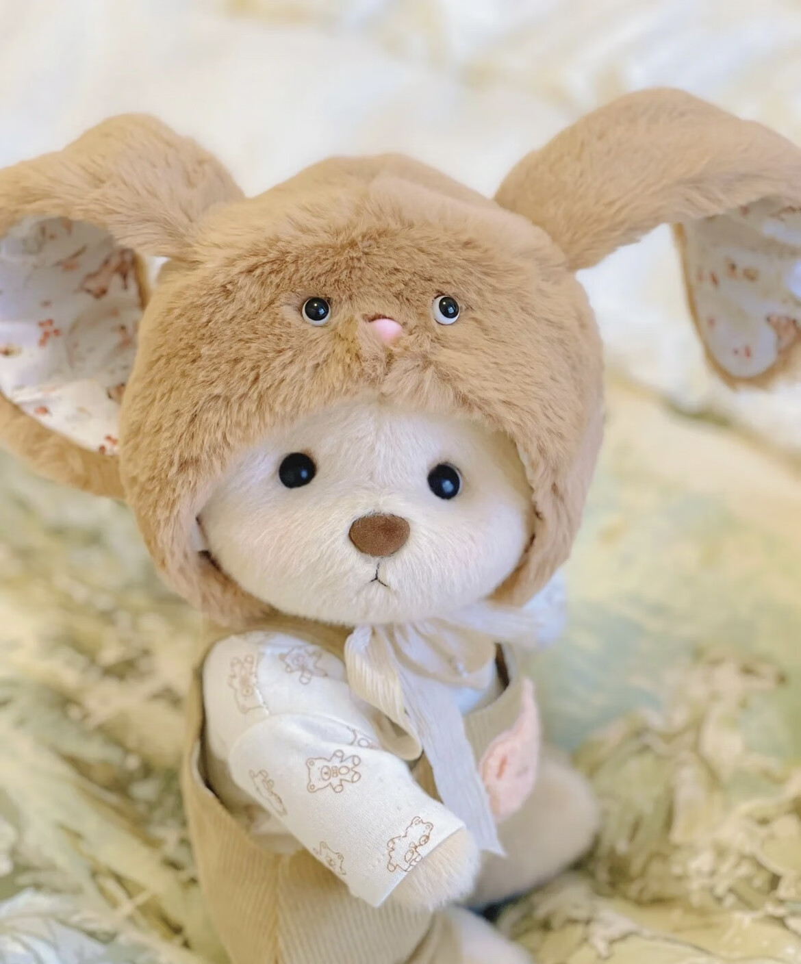 泰迪熊可爱针织娃衣玩偶娃娃毛绒玩具女孩儿童生日礼物情人节女生睡