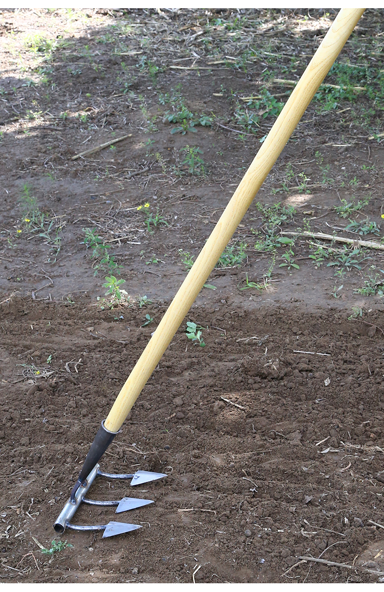 农具大全种地工具农用全钢锄头翻地松土耙子开荒翻土种地工具多功能