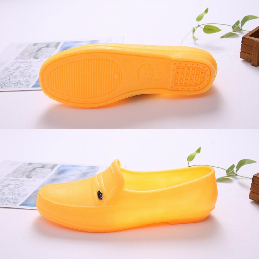 越南橡胶黄色胶鞋雨鞋春秋鞋低帮男鞋劳保牛筋工地鞋厨房鞋防水a239码