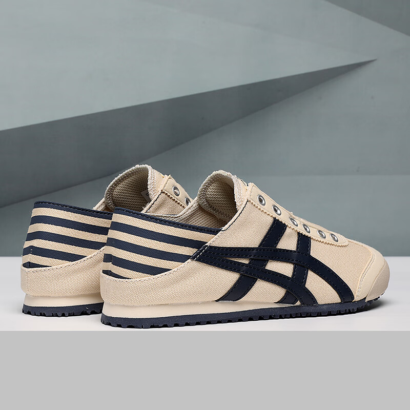 泰格男鞋店男鞋亚瑟虎女鞋一脚蹬懒人帆布小白鞋泰格阿甘鞋 一脚蹬米