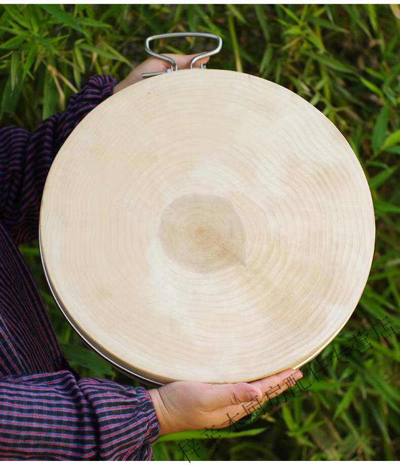 奥克菲 舌尖上的中国银杏木砧板 圆木菜墩正宗整木实木家用菜板 直径