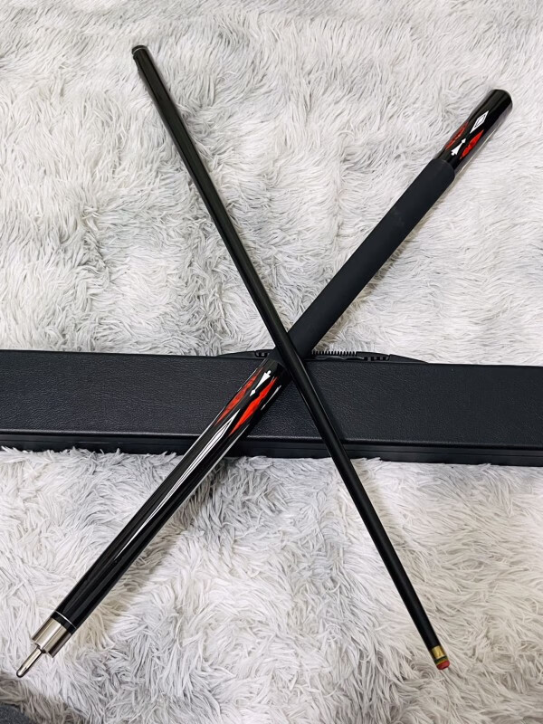 皮尔力台球杆美洲豹中式黑科技台球杆小头中头大头斯诺克黑八8九9球