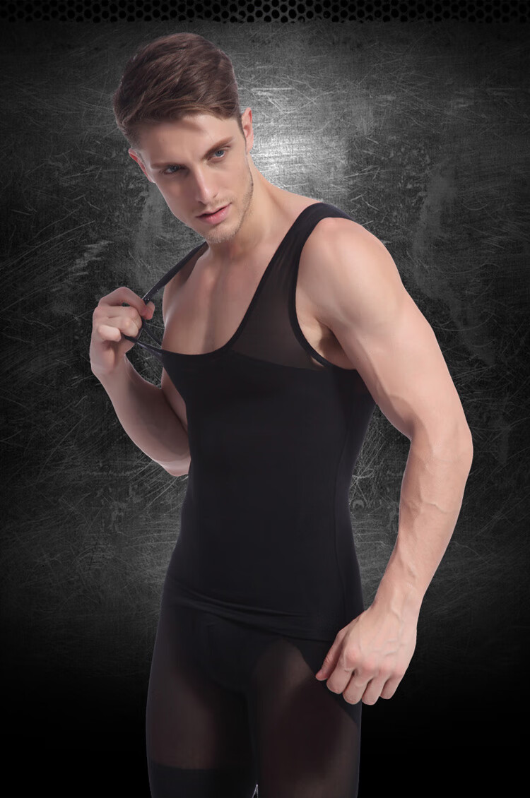 男士塑身衣束身衣收腹背心男塑胸束胸束腰塑型减啤酒