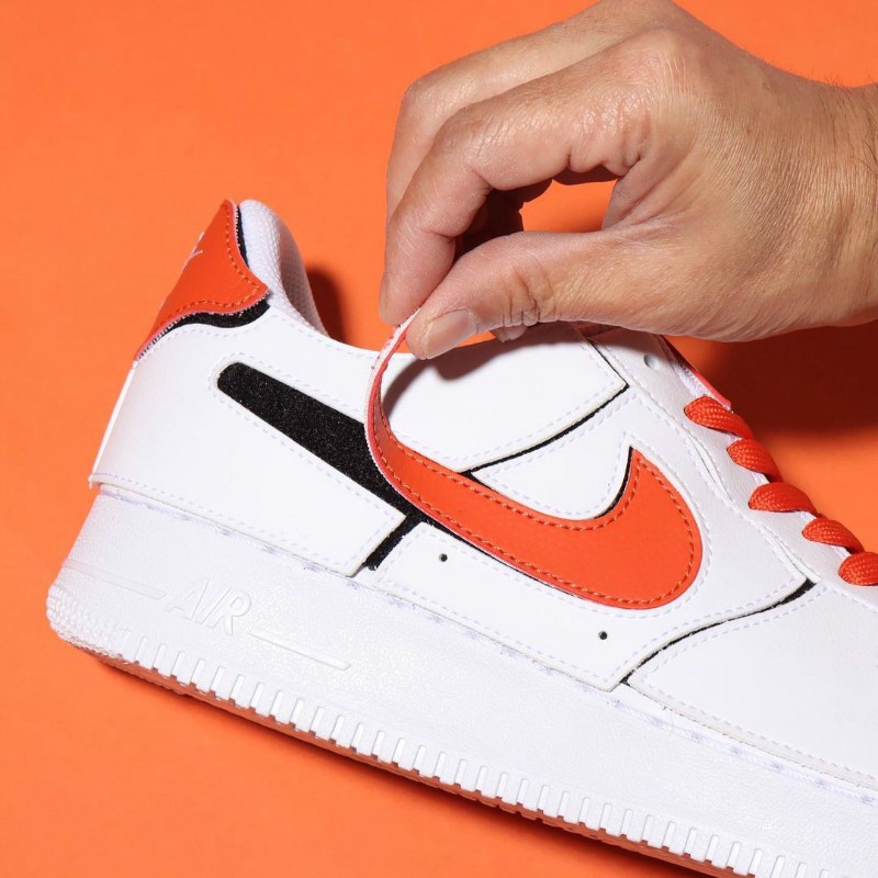 耐克nike air force1 af1空军一号男款拆卸拼接魔术贴休闲板鞋 cz509