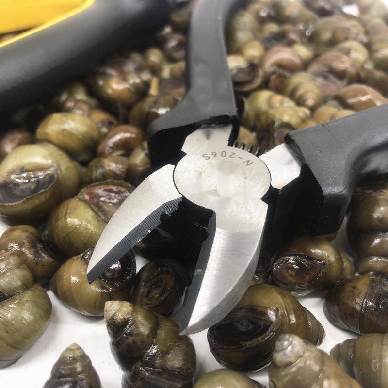 田螺剪尾刀斜口斜嘴多功能钳剪螺丝神器夹田螺剪尾器去尾工具家用钜惠