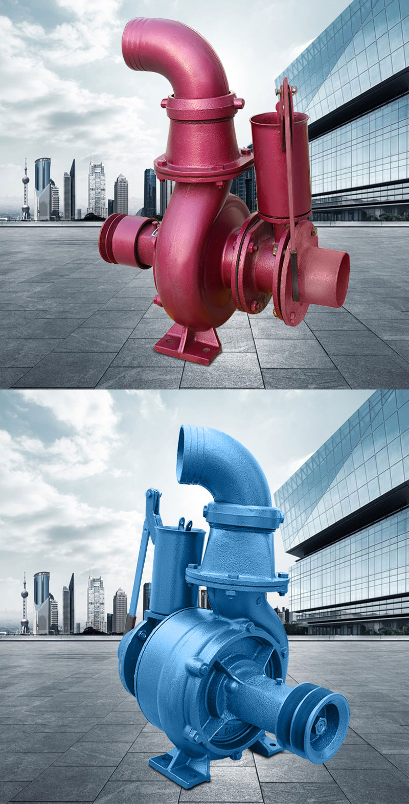 双叶轮离心泵手压拖泵抽水器农用抽水机农田灌溉高扬程大流量水泵 大6