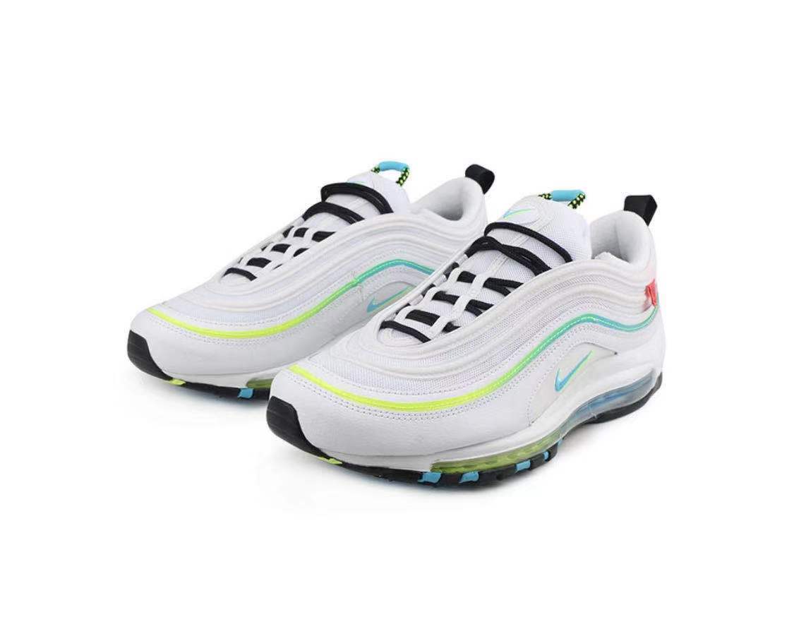 air max 97 白蓝环保地球灯芯绒湖水绿全掌气垫跑步鞋 白蓝 36【图片