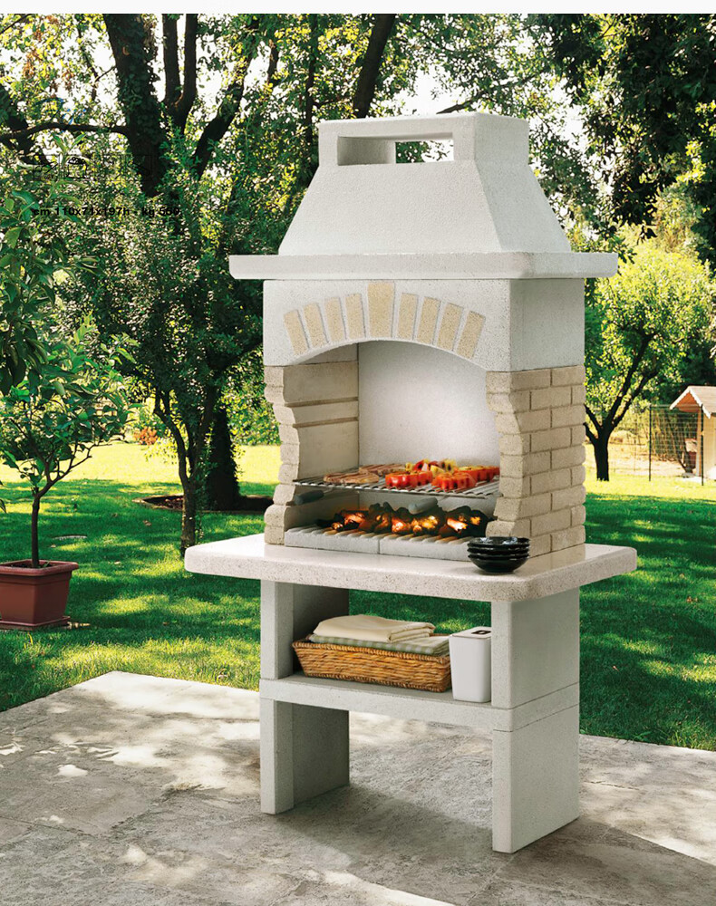 莫洛尼意大利进口palazzetti户外真火燃木壁炉goa系列bbq烧烤别墅会所