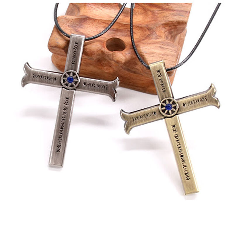 海贼王鹰眼十字刀项链周边米霍克黑刀夜挂件动漫周边学生男女吊坠带鞘