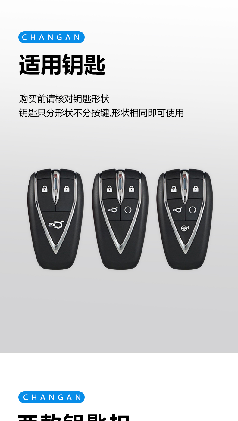 适用于长安欧尚欧尚x7plus钥匙套欧尚x5x7钥匙包个性车内装饰汽车合金