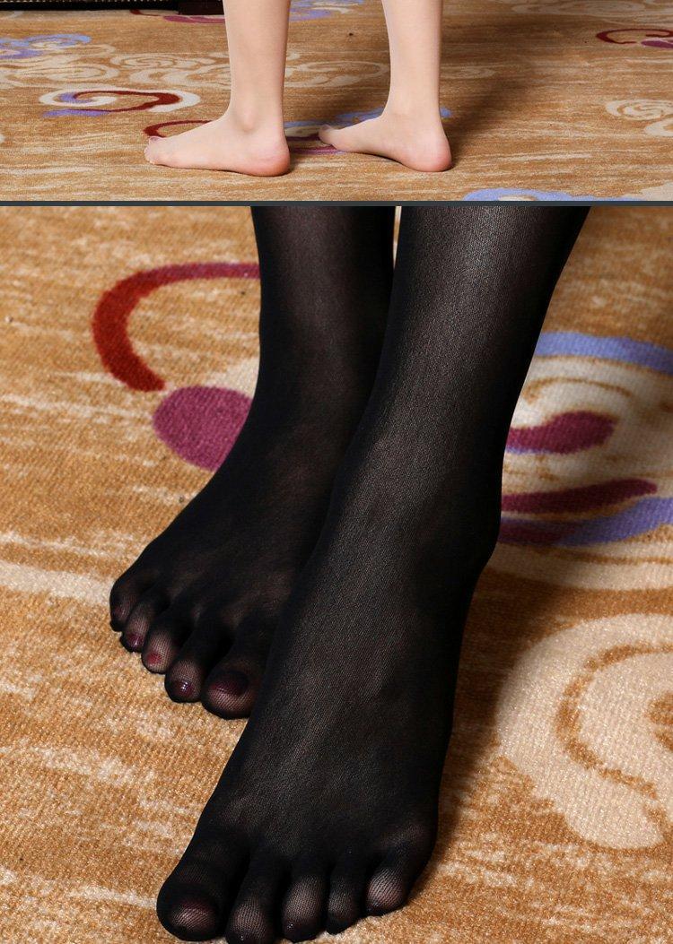 新男性五指丝袜任意剪痕五趾连裤袜诱惑飞机袜 咖啡 常规款【100-160