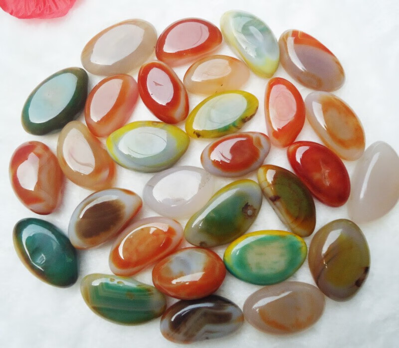 韩莹 雨花石原石天然鹅卵石 园艺五彩石头彩色小石子多肉铺面盆栽装饰