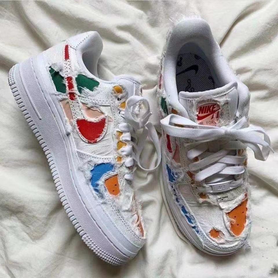 【旗舰官方店】af1低帮空军一号撕撕乐男女同款休闲运动板鞋韩版ins