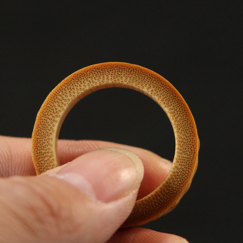 精品竹雕席面纹理老玉竹文玩竹圈换竹雕圆环手机指环圈竹环小配饰