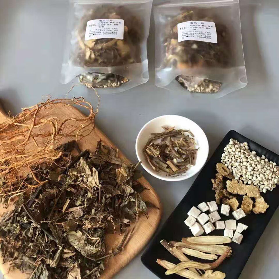 粤抗一号中药凉茶五指毛桃薏苡仁茯苓火炭母苍术藿香包 粤抗1号2人6天