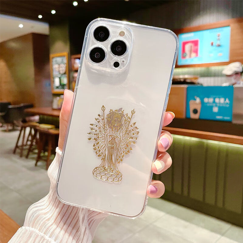 iphone13手机壳12promax金属贴十二生肖本命佛11烫金镭雕xr手机套