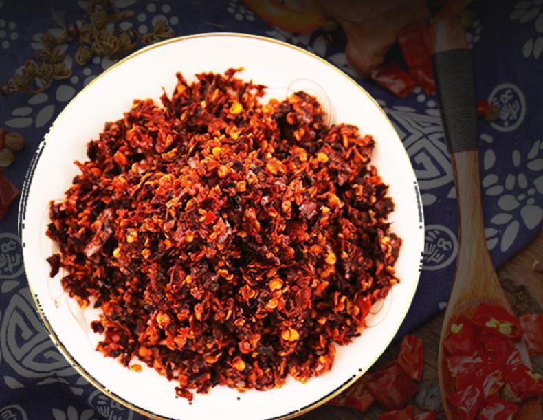 刀口辣子 家常味辣椒面500g 四川制油泼辣子炒菜干锅原味调味品 特辣