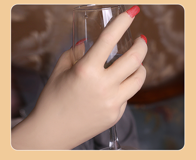 仿真硅胶手套伪装真人倒模女人手cd变装逼真纹理硅胶手 亚洲黄 二号色