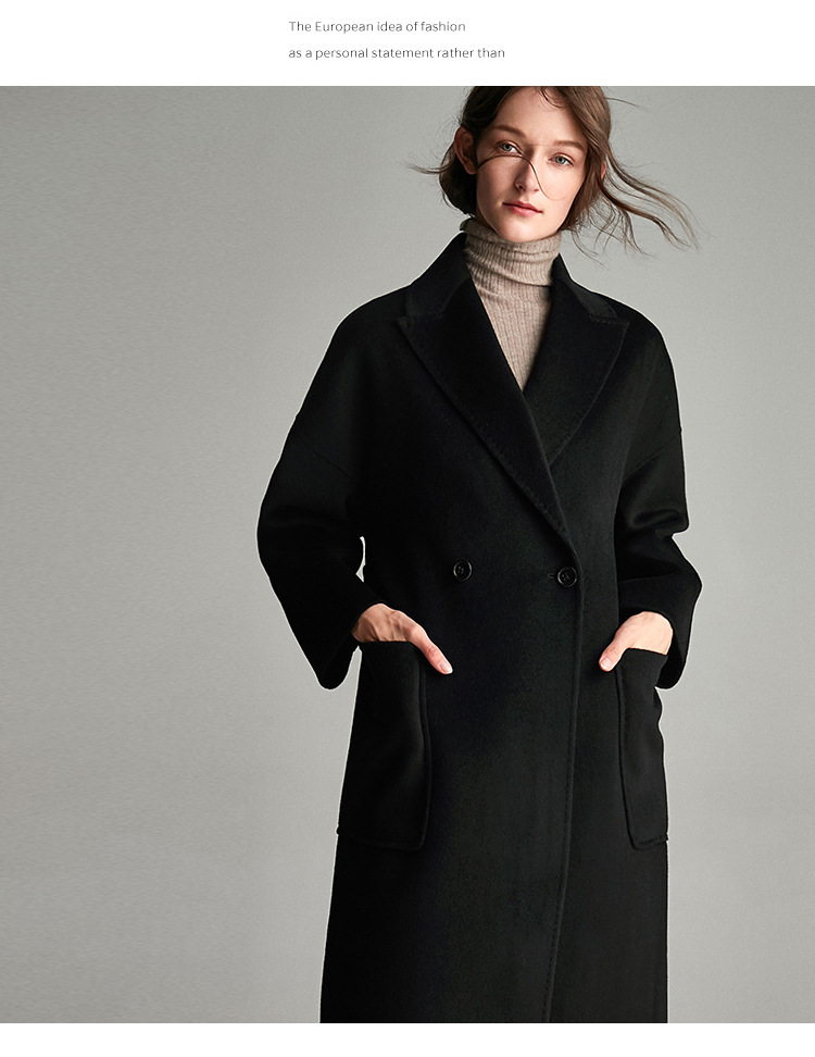 澳洲进口加厚双面全毛阿尔巴卡羊驼绒羊绒面料秋冬大衣服装布料 7