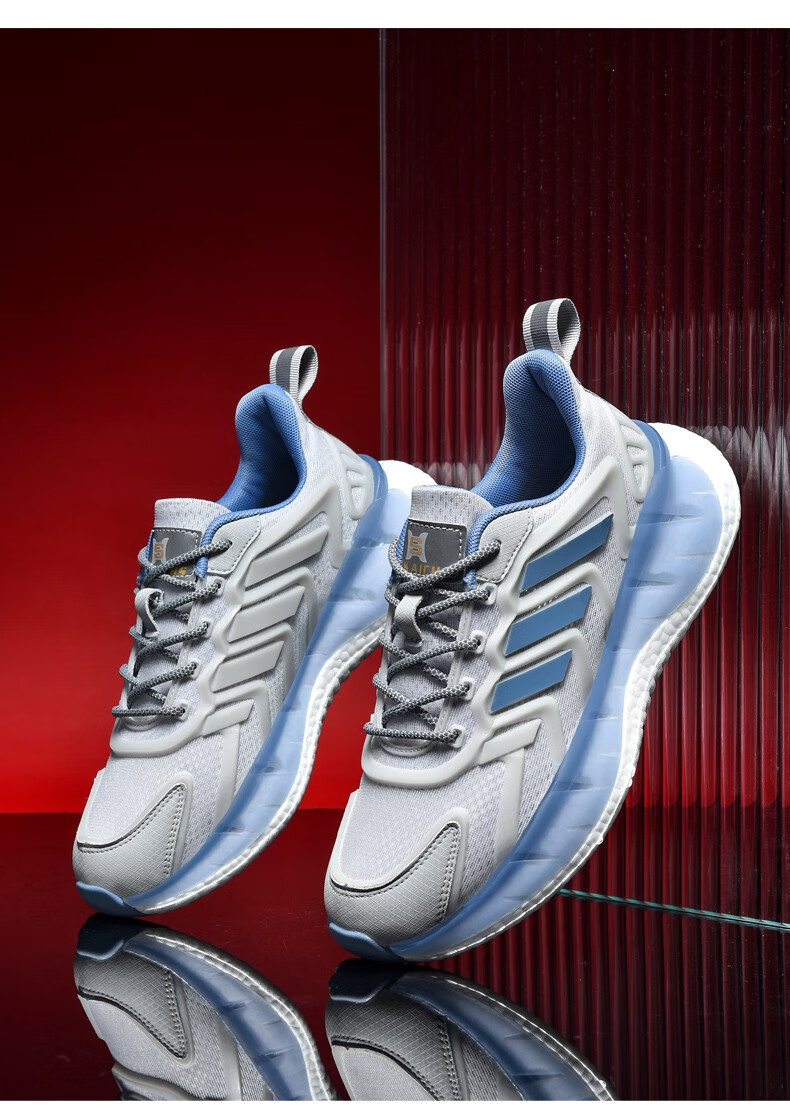 支持国货李宁爆米花运动鞋男鞋夏季透气冰丝网鞋厚底学生休闲跑步鞋网