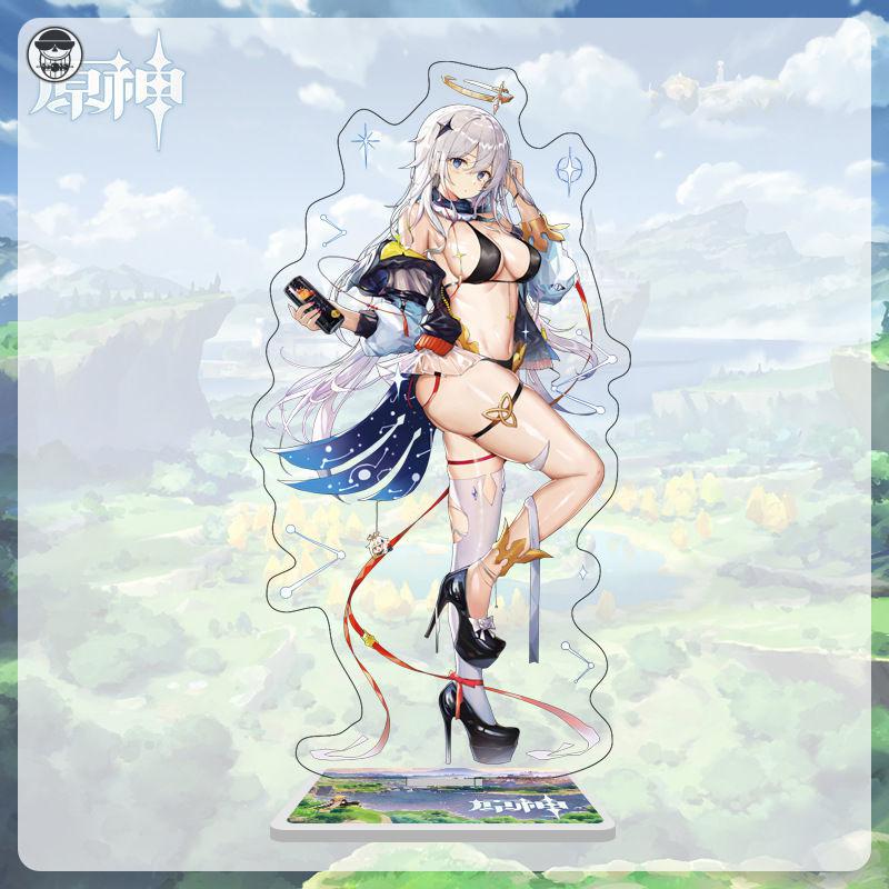 原神神里绫华 泳装神里绫华克力立牌 雷电将军钟离派蒙桌面摆件收藏