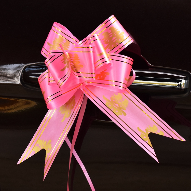 新车交车蝴蝶结结婚车队装饰手拉花大号批彩带扎花蝴蝶结大号新车交车