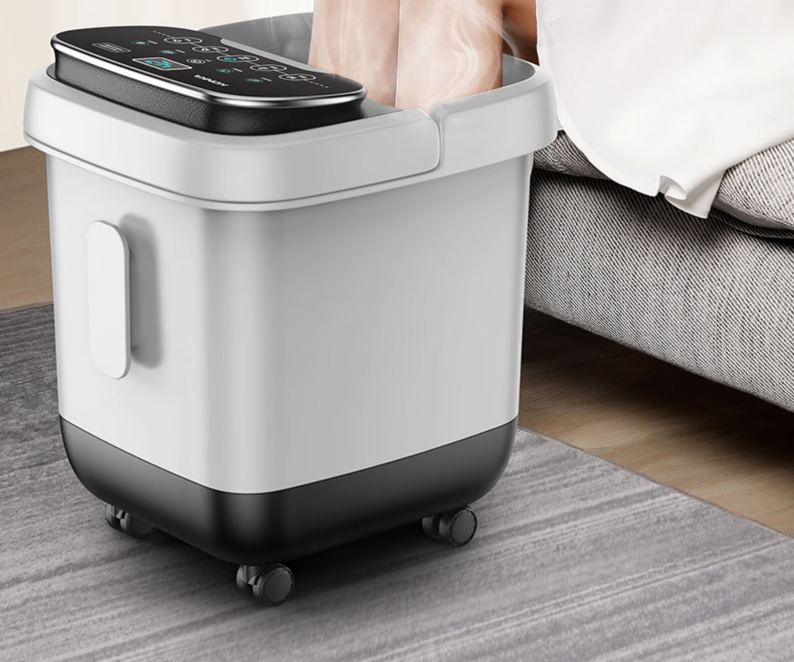 小米(mi)米家通用泡脚桶全自动加热恒温按摩家用智能电动洗脚桶蒸汽