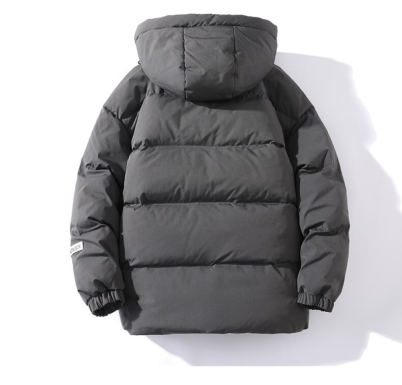 冠军拇指羽绒服男女情侣连帽白鸭绒外套秋冬季日系潮牌色面包服官方