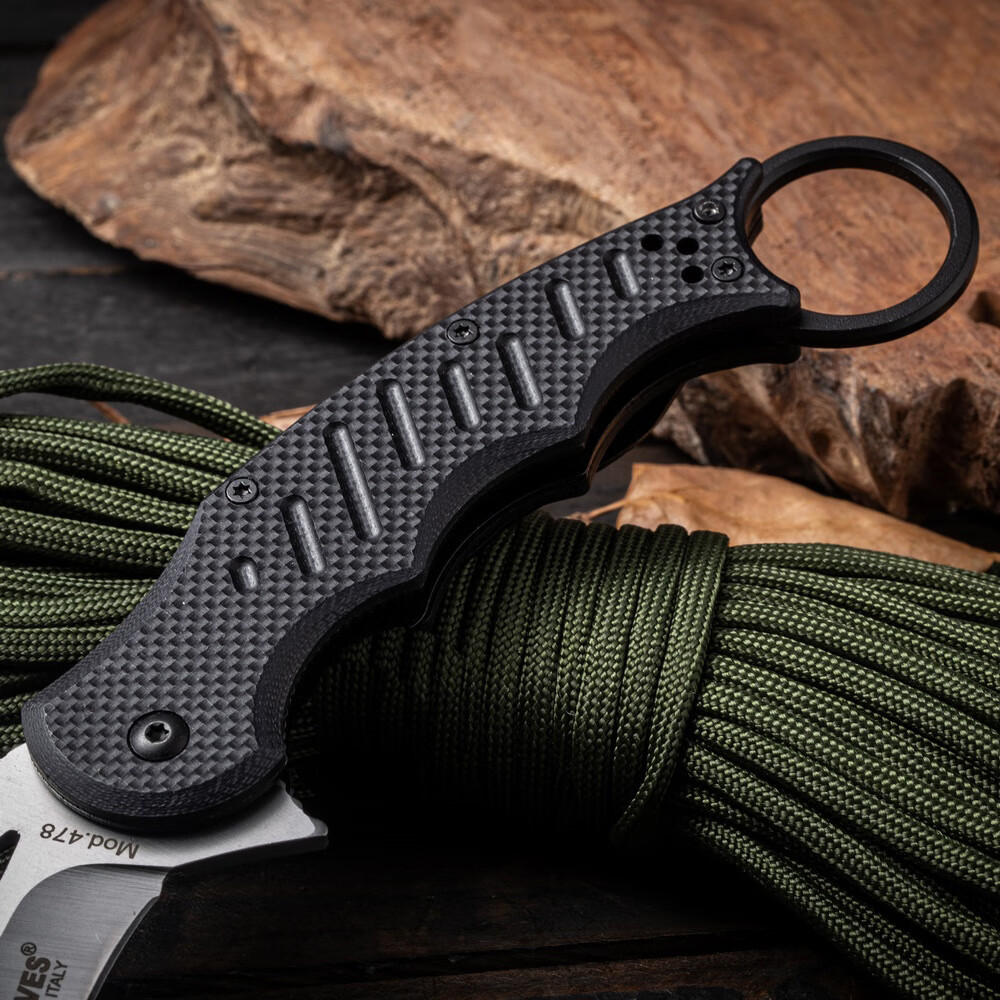 意大利狐狸(fox) g10柄爪子刀爪刀训练练习爪刀 折叠爪刀 karambit