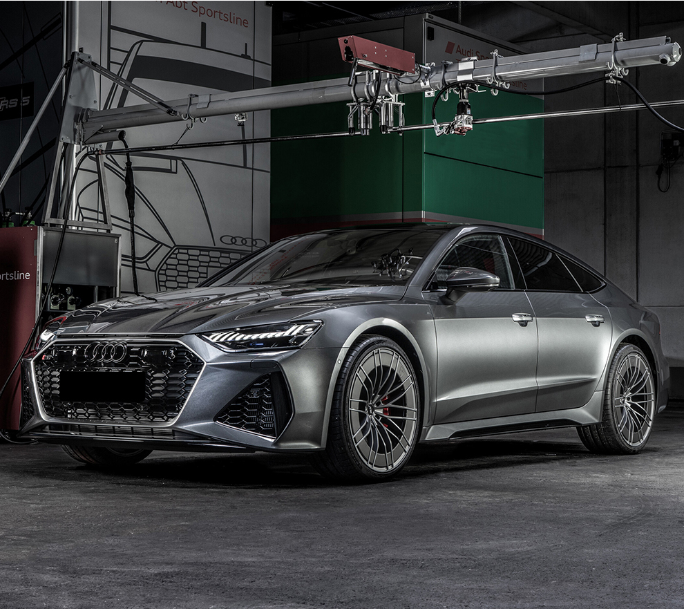 路图 专用于19/20/21款奥迪a7改装rs7前杠大包围中网后唇尾喉外观装饰