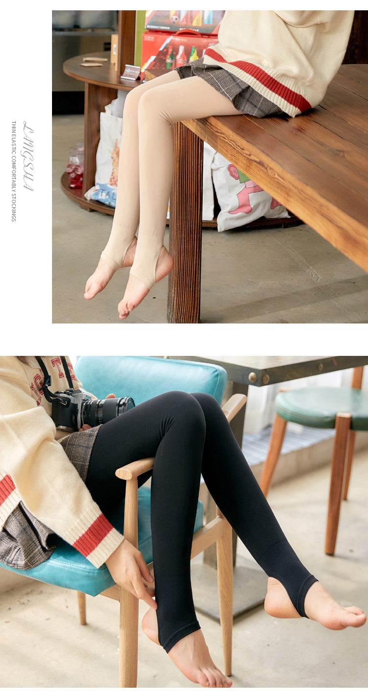 光腿神器薄款修身显瘦高腰打底裤袜女防勾丝外穿肉色连脚美腿丝袜休闲