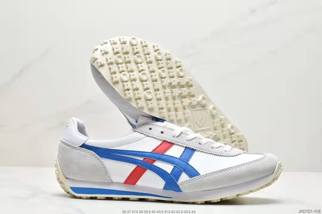 乐洋纯虎牌运动鞋tiger edr78学生慢跑步鞋男鞋休闲女鞋阿甘复古鞋 白