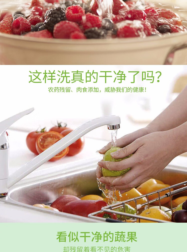 GKN格卡诺 多功能家用果蔬解毒机 厨房果蔬清洗消毒机洗菜机去农残
