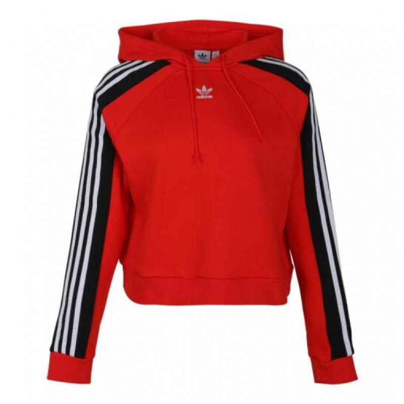 adidas阿迪达斯女装三叶草 新款女子时尚连帽套头衫卫衣dx4301 fh8566