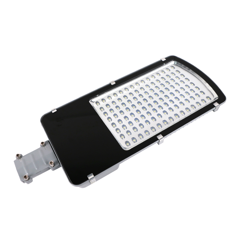 太阳能led路灯灯头12v户外220v金豆40w50w100w农村家用挑臂杆灯具