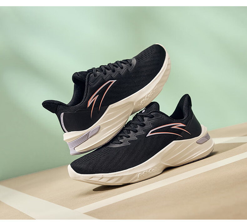 安踏跑步鞋女鞋2022秋季新款运动鞋缓震软底跑鞋官方旗舰网店 象牙白